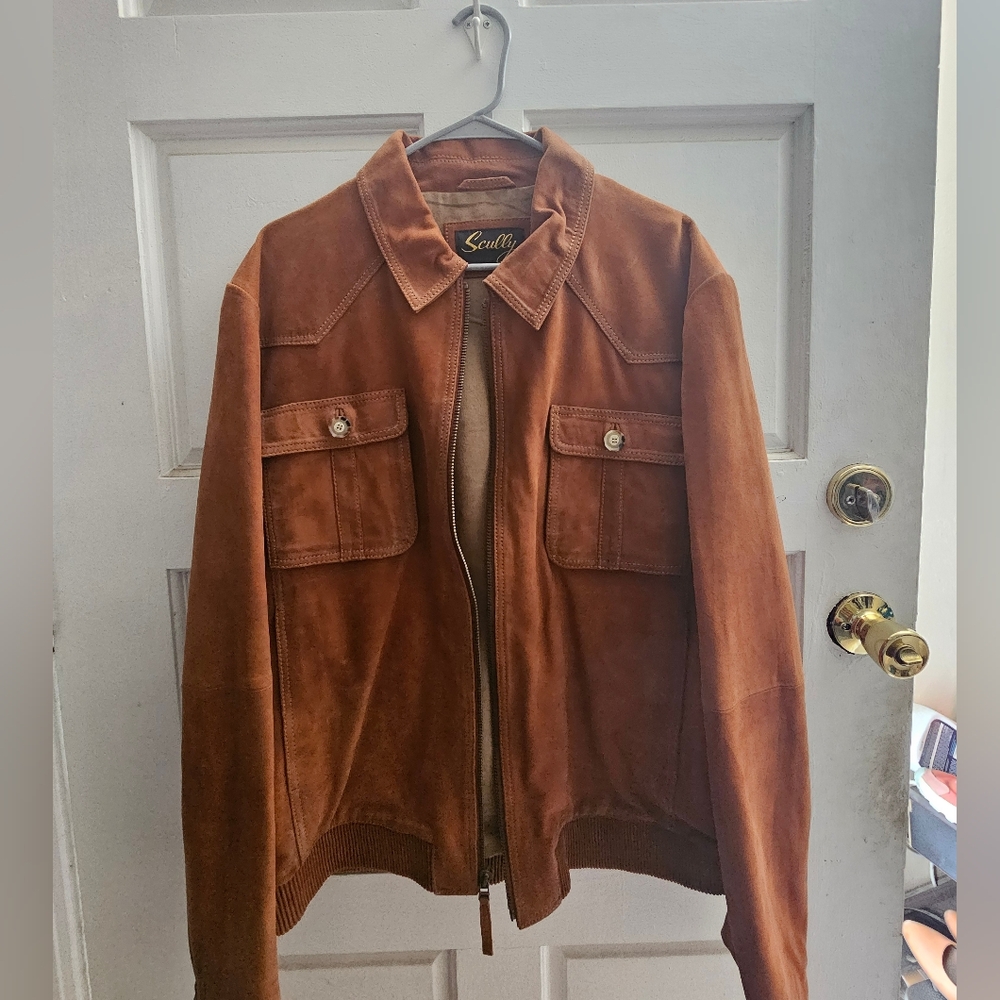 Scully Men's Brown Leather Jacket- M/L